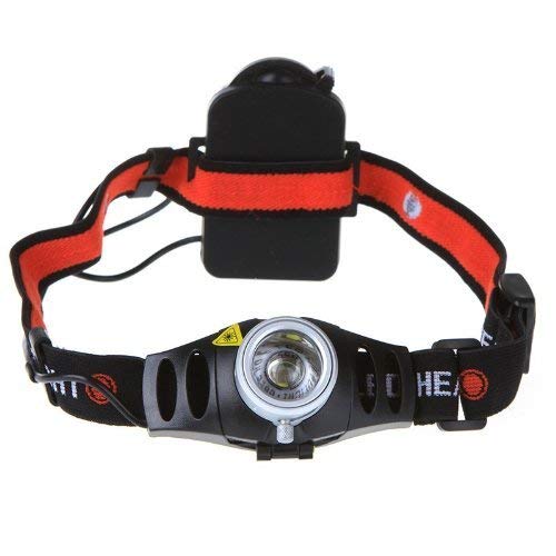 Happiness At Home(TM) 300 Lumen Adjustable Brightness Headlamp - Zoomable Ultra Bright Cree LED