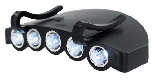 Norlite 08-NCAP 5 LED Clip On Cap Light, Black