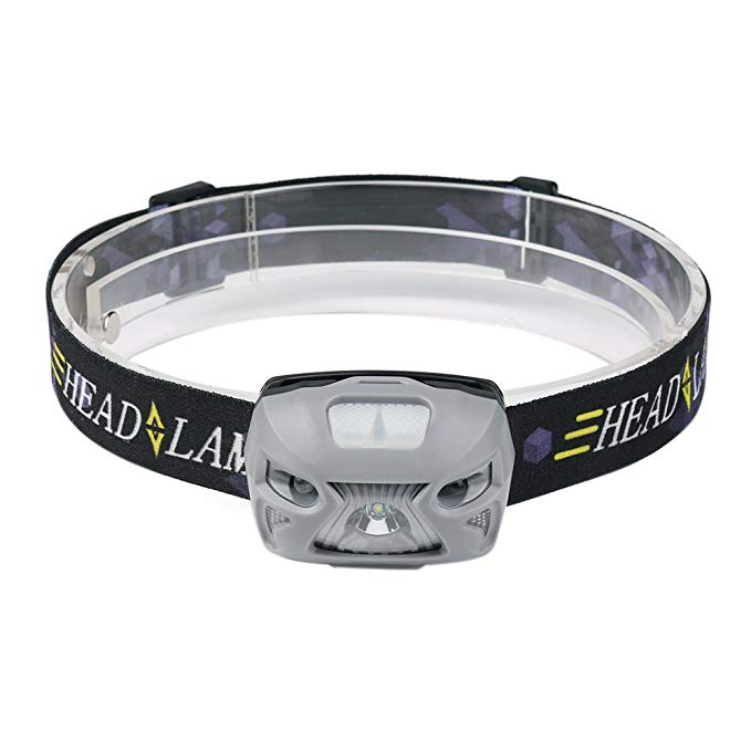 LED Headlamp, Head Flashlights Headband Light Forehead Headlight Lightweight Waterproof Bright Jog Camping Headlamp - USB Rechargeable