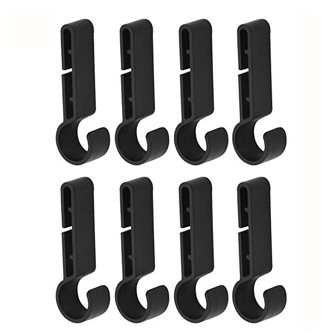 8 Pack Helmet Clips for Headlamp,Headlamp Hook, Easily Mount Headlamp on Narrow-Edged Helmet,Hardhat, Safety Cap