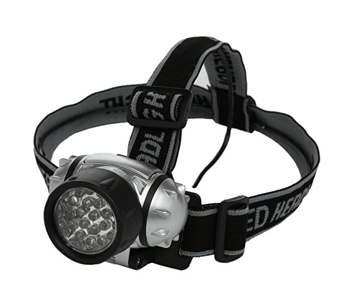 Woods Battery Operated Focus Headlamp With 21 LED Bulbs (Black)