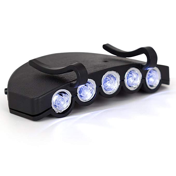 Gone For a Run LightGUIDE LED Hat Light | Running Lights by Clip-On | Water Resistant | 2 Modes | Batteries Included