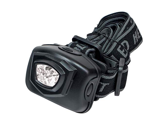 SE FL8205B 4-LED Headlamp with Adjustable Head Strap