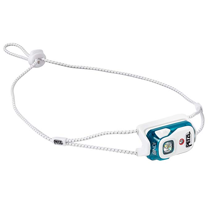 PETZL BINDI, 200 Lumens, Ultralight, Rechargeable, and Compact Headlamp for Urban Running