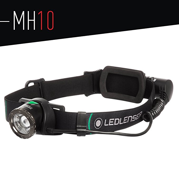 Ledlenser - 600 Lumens, MH10 Headlamp Rapid Focus System