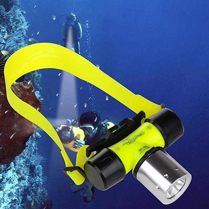 Goldengulf Cree L2 Waterproof Diving Swimming Hiking Camping Hunting Fishing Headlamp Underwater 1800 Lumen Safety Head Light Flashlight