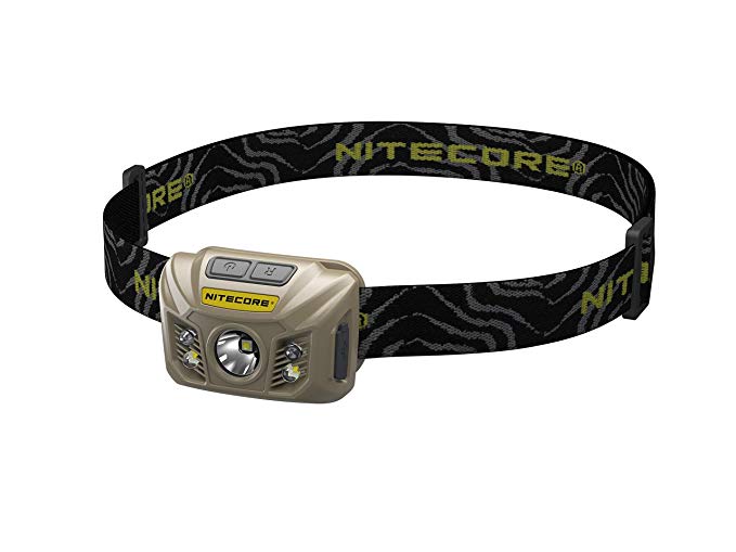 NITECORE NU30 White/Red/High CRI Output Rechargeable Headlamp Tan