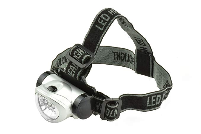 SE FL8288 8-LED Headlamp with Adjustable Head Strap