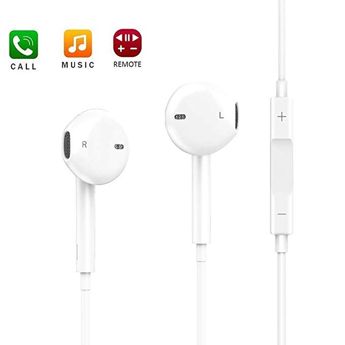 OfsPower Bluetooth Headphones with Microphone and Volume Control, Noise Cancelling Earphones for Applee 7 8 X XS Max XR Earbuds