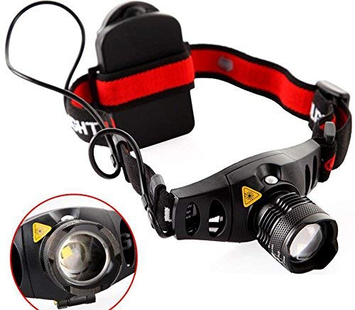 JacobsParts 500 Lumen LED Headlamp Indoor/Outdoor with Three Light Modes and Adjustable Focus