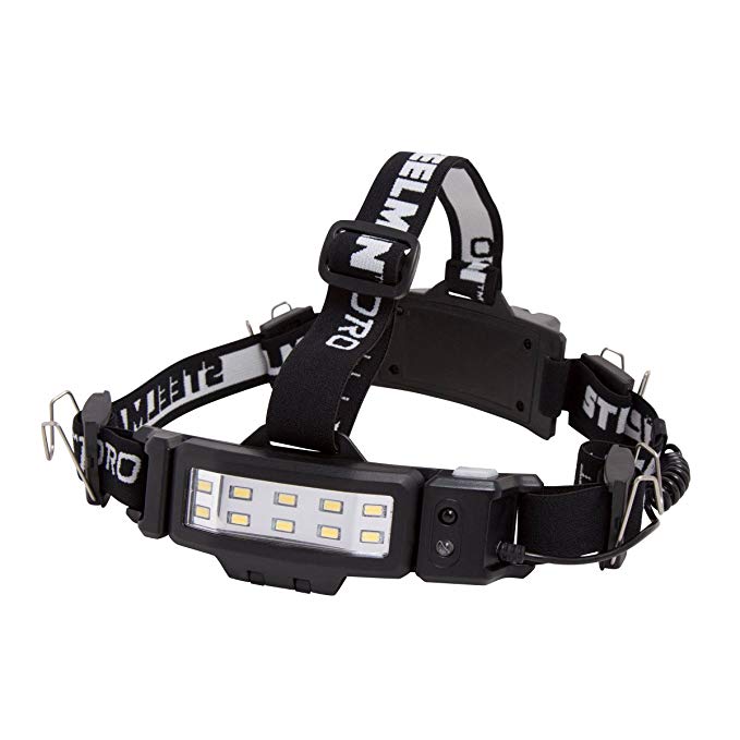 STEELMAN PRO 78834 Slim Profile Rechargeable LED 250-Lumen Motion Activated Headlamp