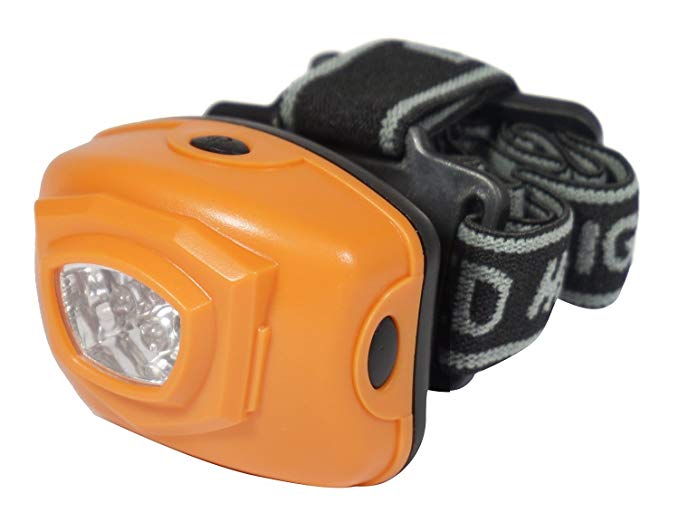 SE FL8205OR 4 LED Headlamp, Orange