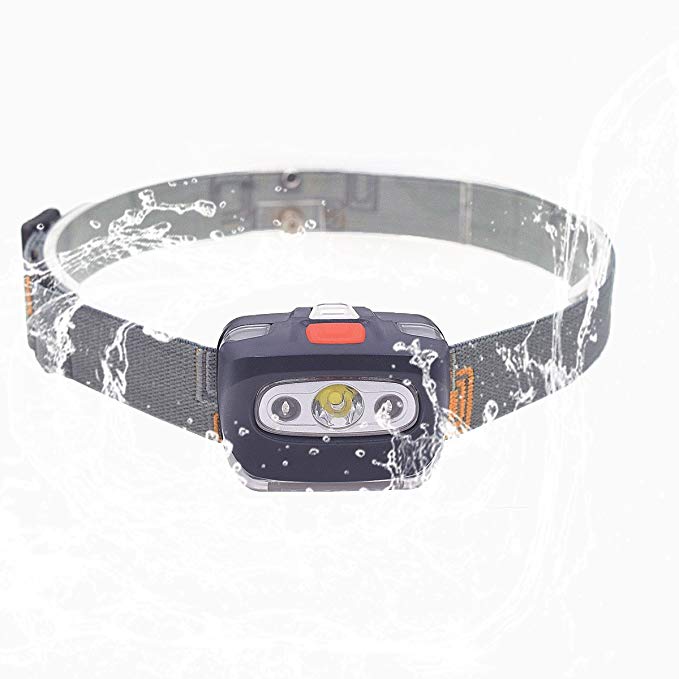 LED Headlamp 4 modes Bright 600 Lumens (2.6 oz) Lightweight For Running, Reading, Fishing, Hunting, Dog Walking, Hiking, Biking and -,Outdoor Camping Waterproof Lights, Not included AAA Batteries