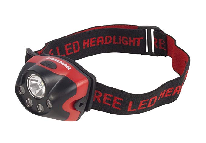 Steelman 94924 Red/Black High Output LED Headlamp