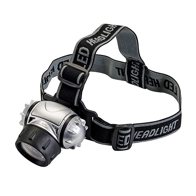 Silverline 12-LED/50 Lumens 4 Mode Headlamp, 518291