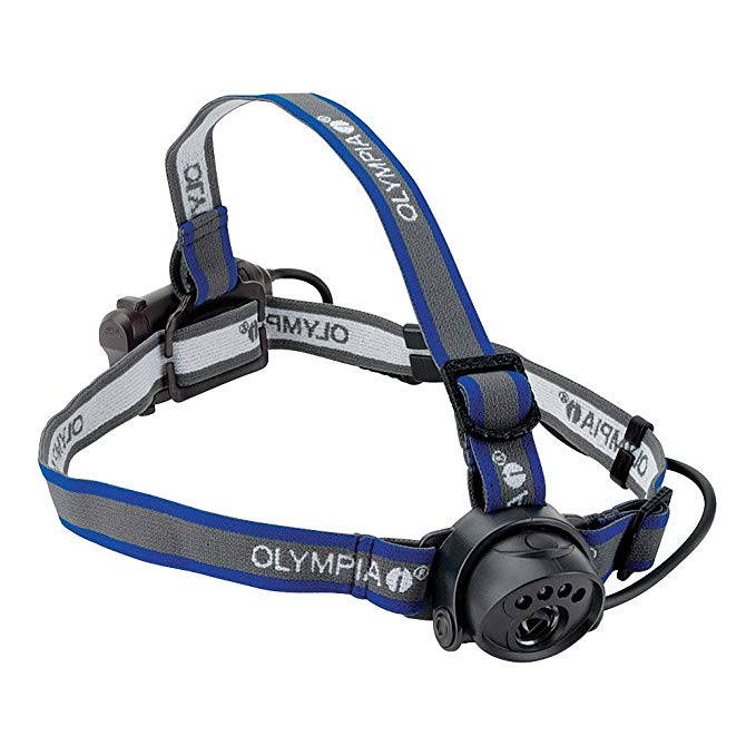 Olympia EX080 Lightweight Water Resistant LED Headlamp, 80 Lumens