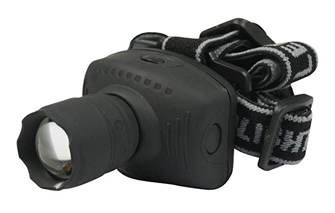 SE FL8209-3W 3-Watt Zoom Headlamp with Vertical Pivot