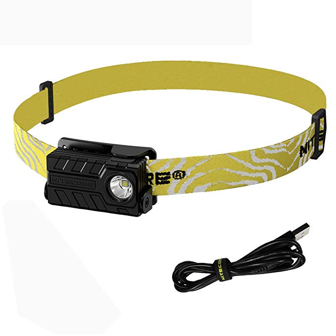 Nitecore NU20 360 Lumens Rechargeable Lightweight LED Headlamp with USB Cable and Lumen Tactical Adapter