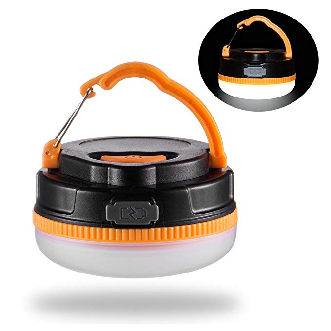 BESTSUN Rechargeable LED Camping Lantern, 3 Modes Waterproof LED Light with Hook and Magnet for Camping, Tent, Hiking, Fishing, Traveling, Adventures, Emergency Night Lighting, Indoor and Outdoor