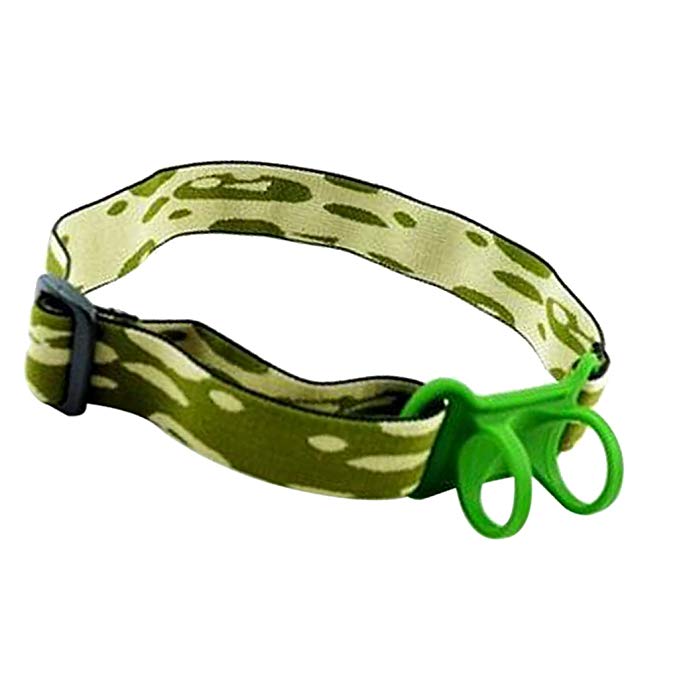 Homyl Camping Flashlight Headlamp Webbing Strap Torch Holder Hands-free Outdoor Sports Accessories