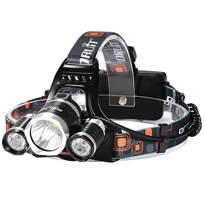 LED Headlamp Headlight Hard hat Flashlight Camping Cycling Outdoor Fishing Boat