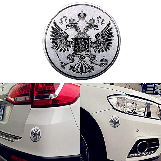 Decals Metal Sticker Car Styling 3D Car Sticker for Coat of Arms of 7575mm