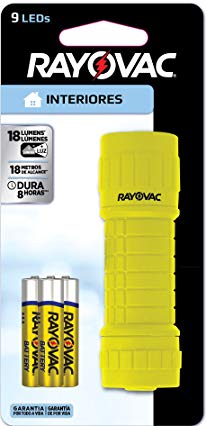 Rayovac BRS9LED-B Value Bright 9 LED Flashlight (Colors may vary)