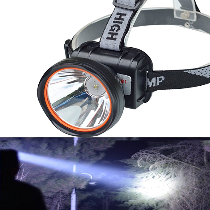 Odear Super Bright Adjustable rechargeable Headlamp Flashlight Torch HeadLamp for Mining Camping Hiking Fishing