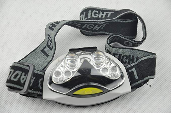 BlueDot Trading- Ultra Bright 6 LED Head Light Lamp Torch Headlight Headlamp with 3 Modes-6 LED headlamp