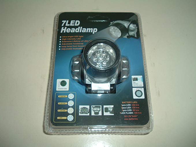 1 X 7 LED Headlight with Strap with 3 Modes