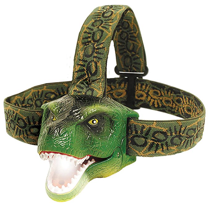 Sun Company DinoBryte LED Headlamp - T-Rex Headlamp for Kids | Realistic Roar Sounds